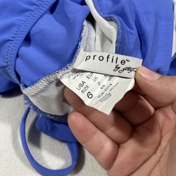 NEW Profile by Gottex [SZ 6‎ ] Tutti Frutti One Piece SwimDress Periwinkle - Picture 12 of 12